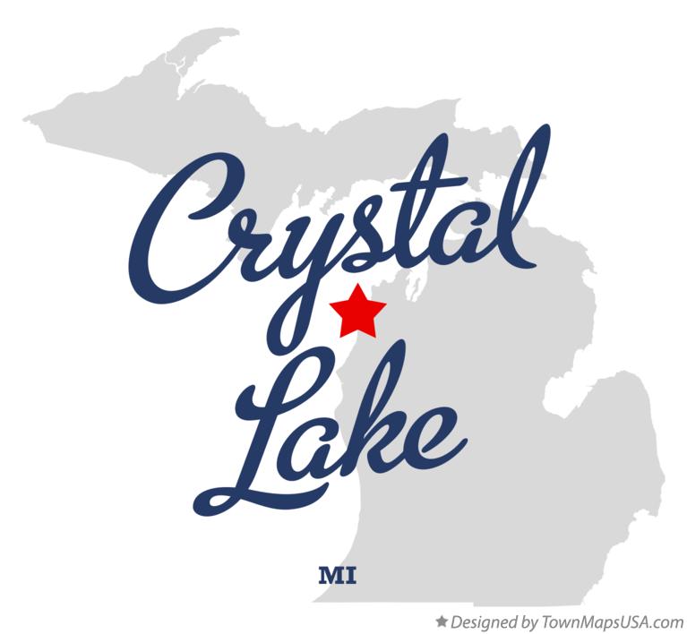 Map of Crystal Lake Michigan MI