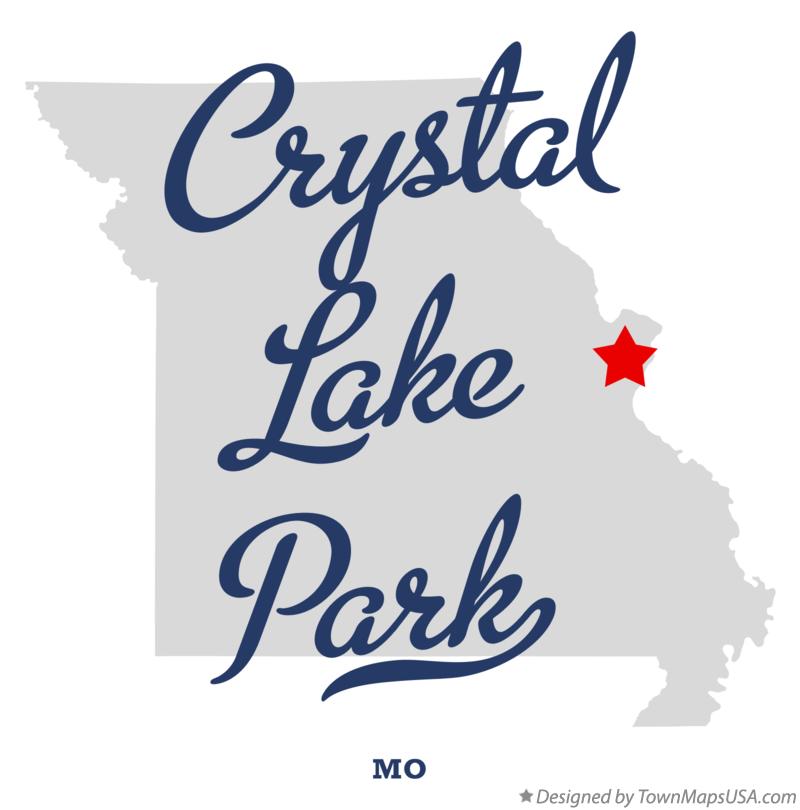 Map of Crystal Lake Park Missouri MO