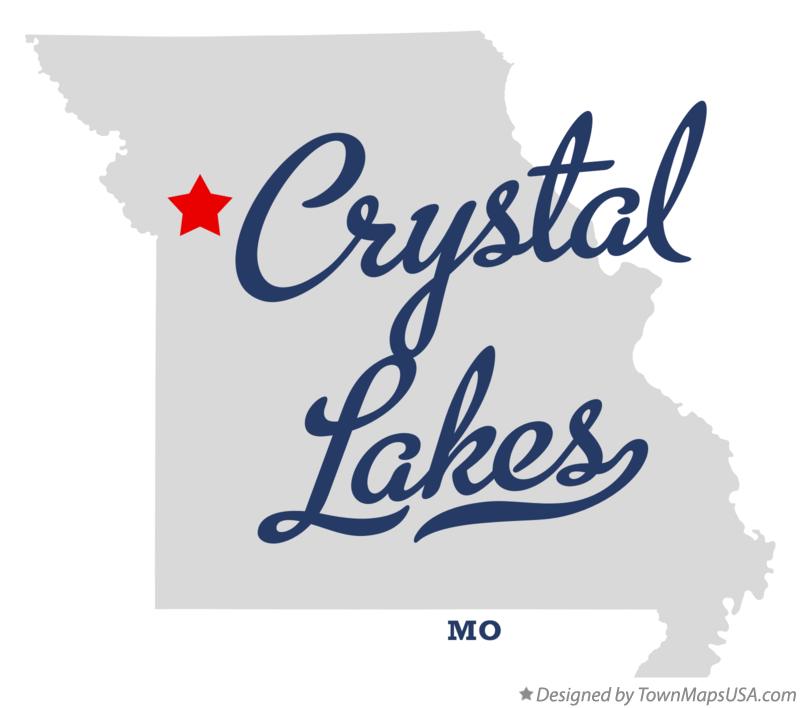 Map of Crystal Lakes Missouri MO