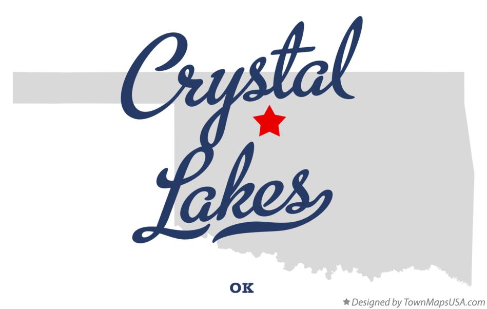 Map of Crystal Lakes Oklahoma OK