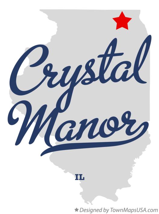 Map of Crystal Manor Illinois IL