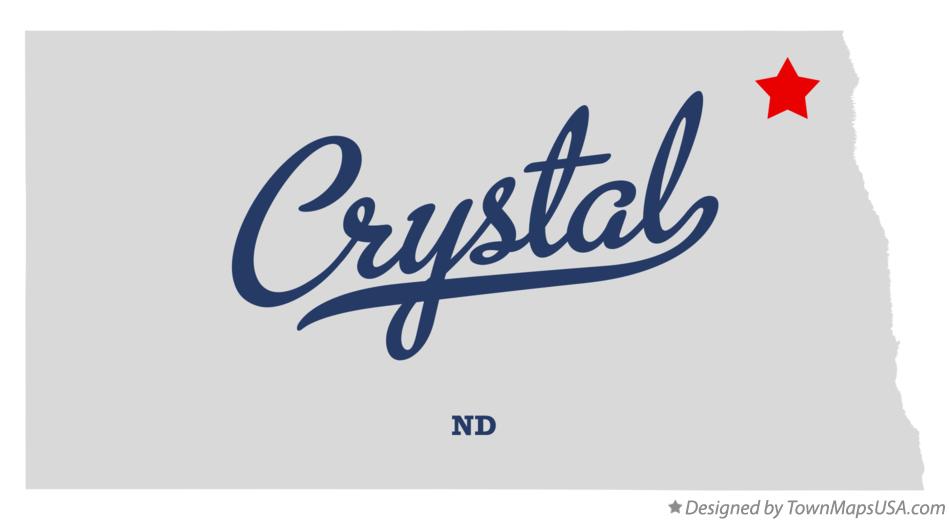 Map of Crystal North Dakota ND