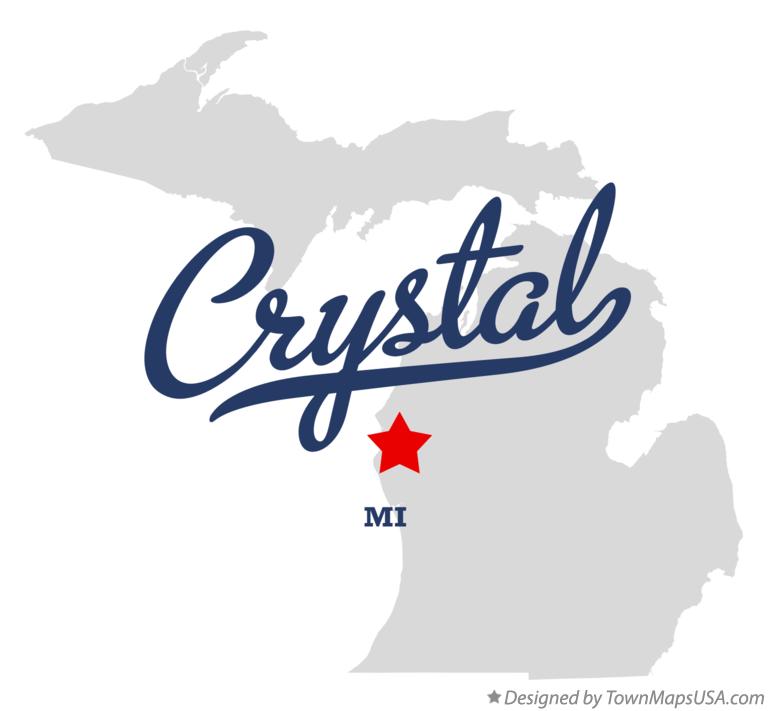 Map of Crystal Michigan MI
