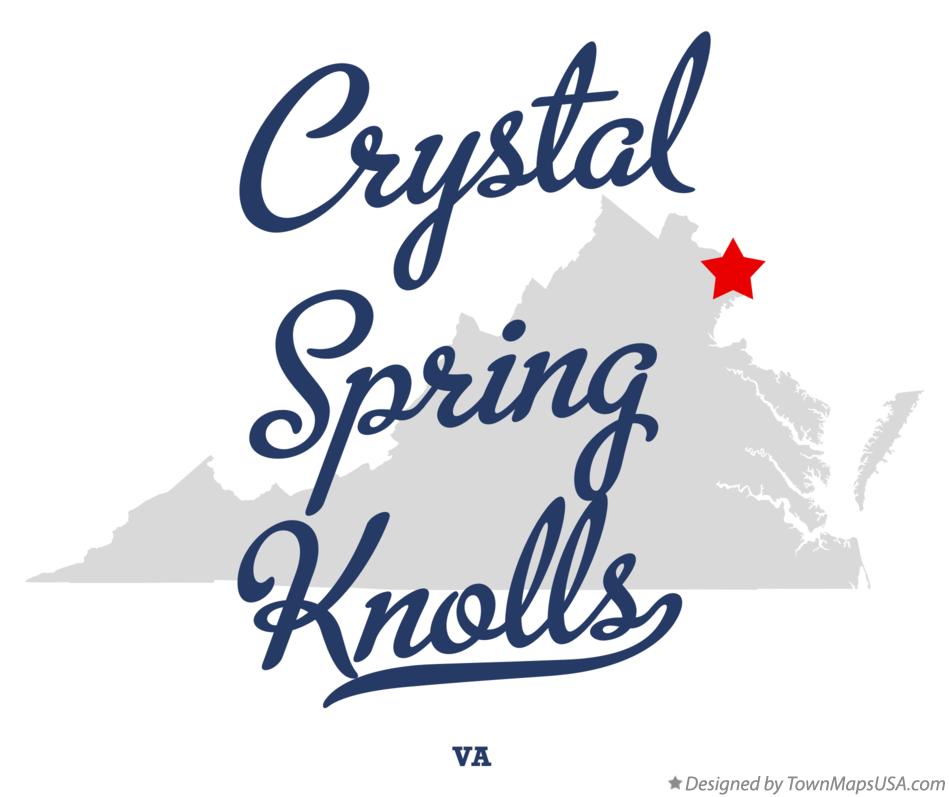Map of Crystal Spring Knolls Virginia VA