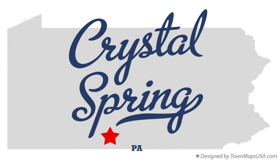 Map of Crystal Spring Pennsylvania PA