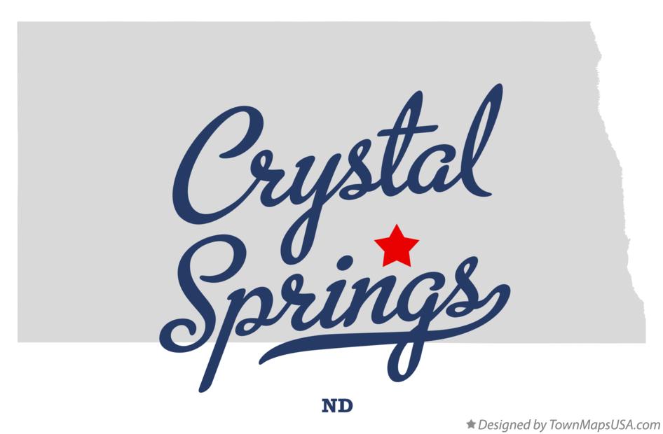 Map of Crystal Springs North Dakota ND