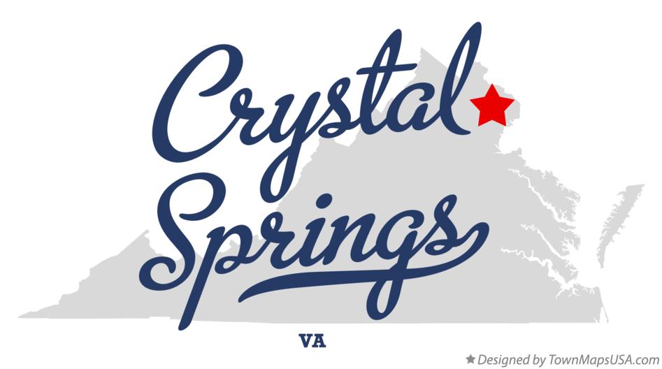 Map of Crystal Springs Virginia VA