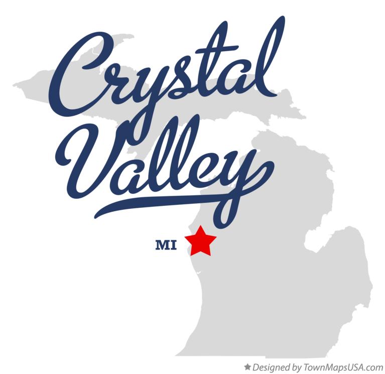Map of Crystal Valley Michigan MI