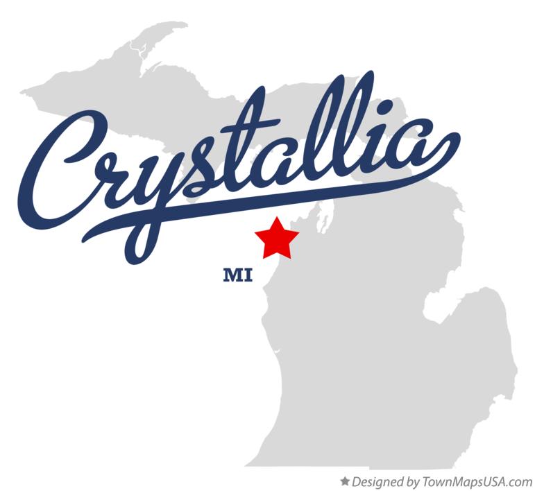 Map of Crystallia Michigan MI