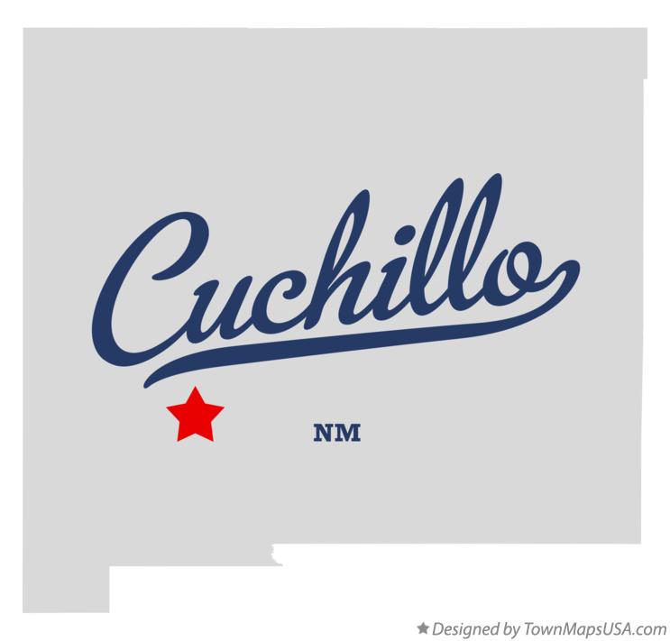 Map of Cuchillo New Mexico NM