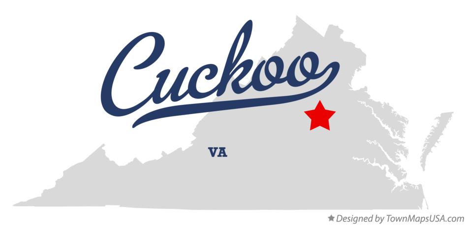Map of Cuckoo Virginia VA