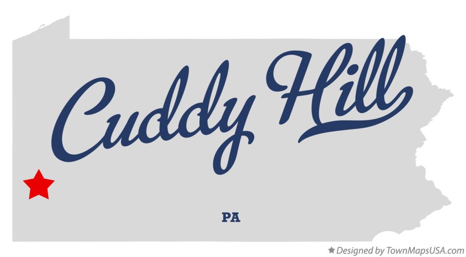 Map of Cuddy Hill Pennsylvania PA