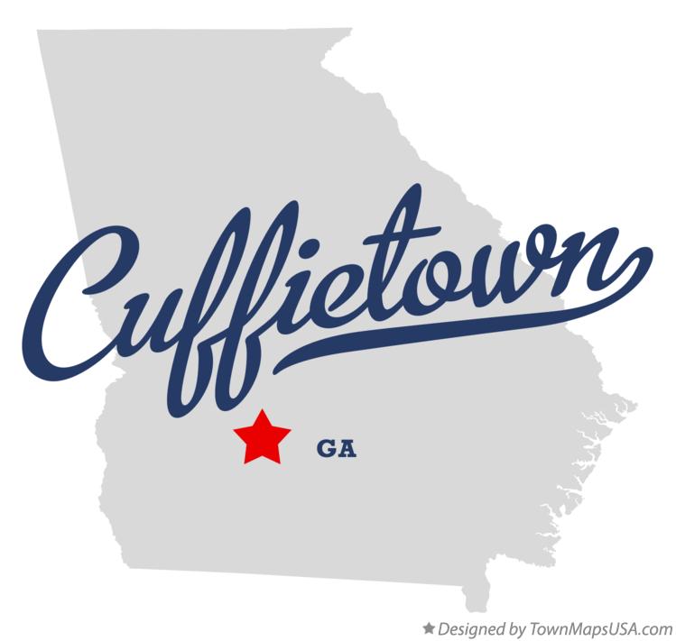 Map of Cuffietown Georgia GA