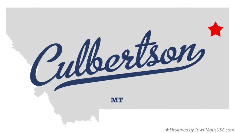 Map of Culbertson Montana MT