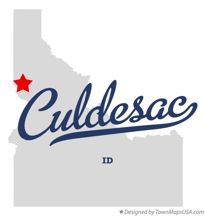 Map of Culdesac Idaho ID