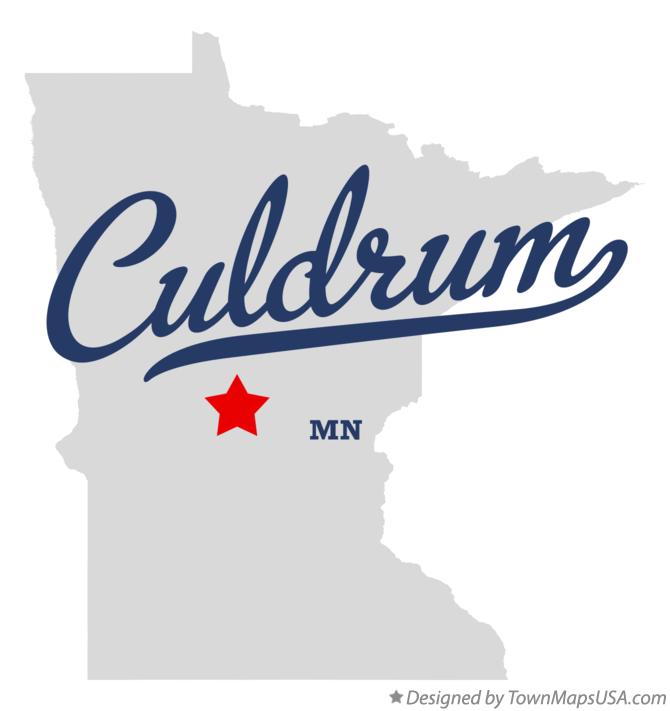 Map of Culdrum Minnesota MN