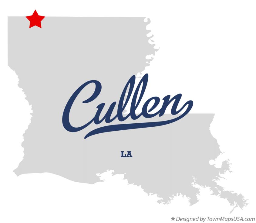 Map of Cullen Louisiana LA