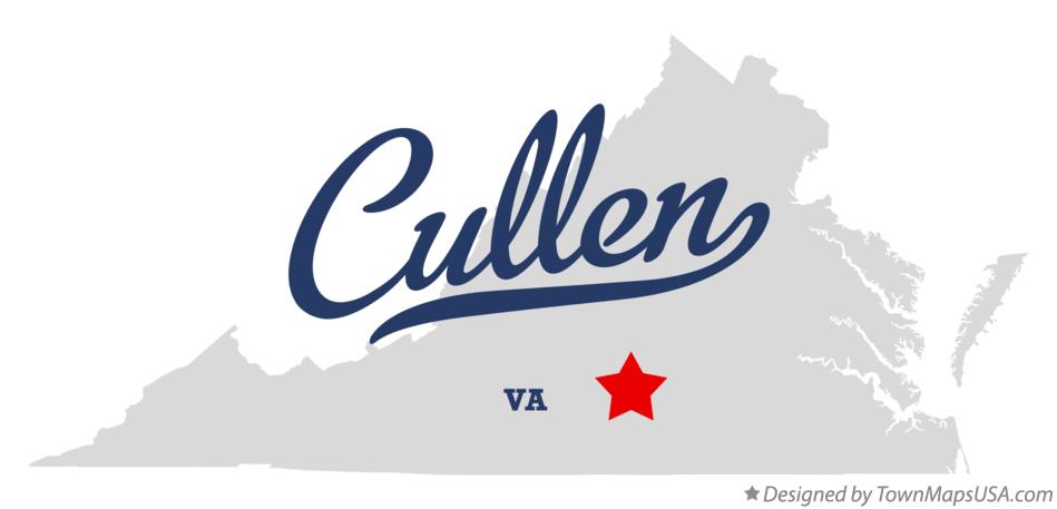 Map of Cullen Virginia VA