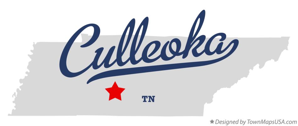 Map of Culleoka Tennessee TN