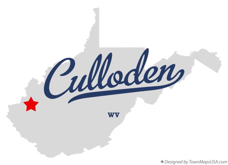 Map of Culloden West Virginia WV