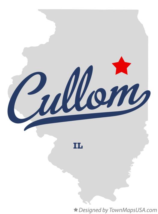 Map of Cullom Illinois IL