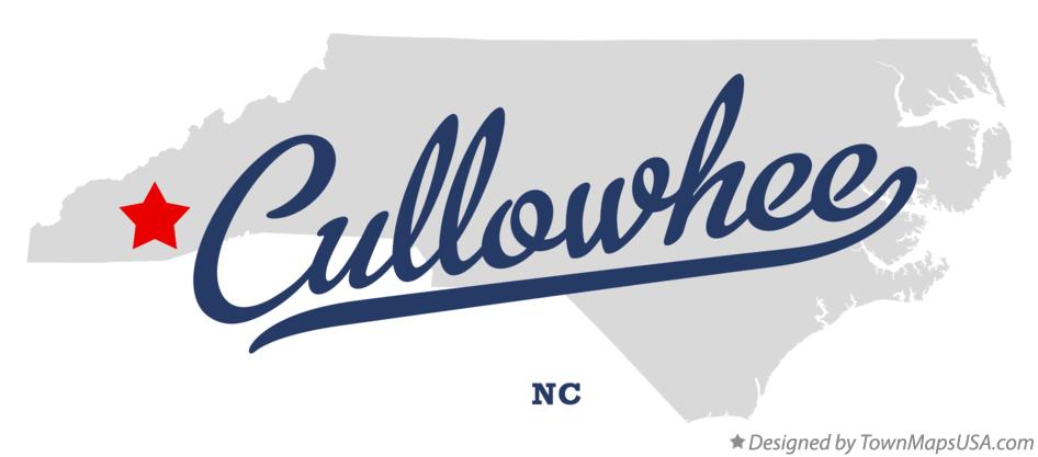 Map of Cullowhee North Carolina NC