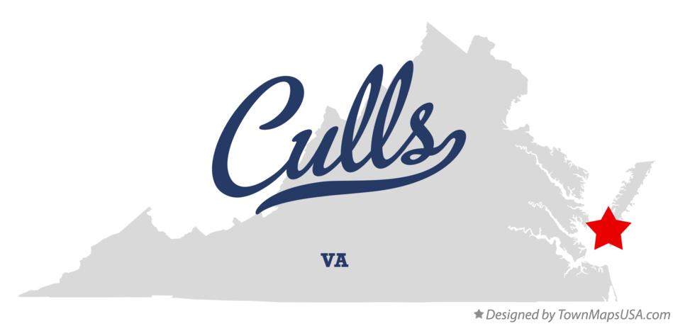 Map of Culls Virginia VA