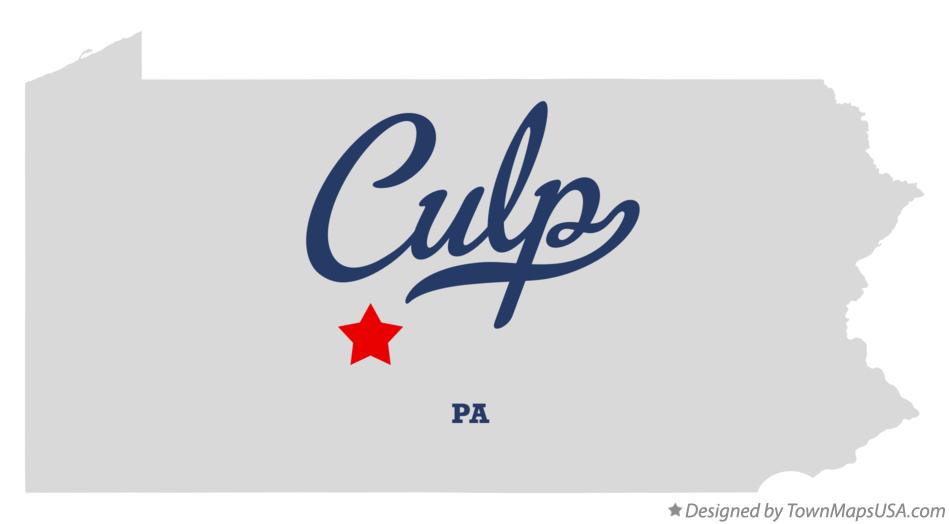 Map of Culp Pennsylvania PA