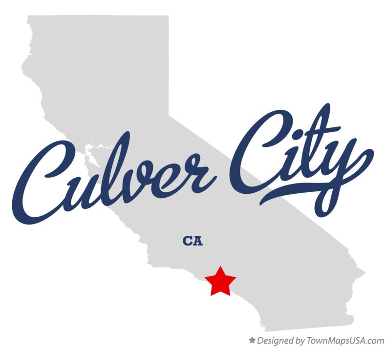 Map of Culver City California CA