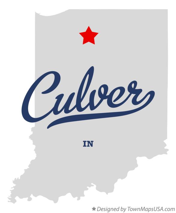 Map of Culver Indiana IN