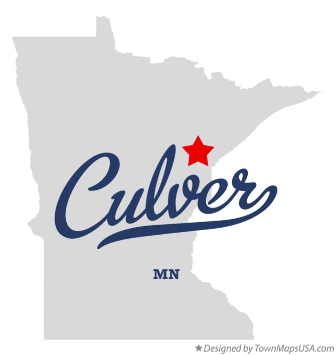 Map of Culver Minnesota MN