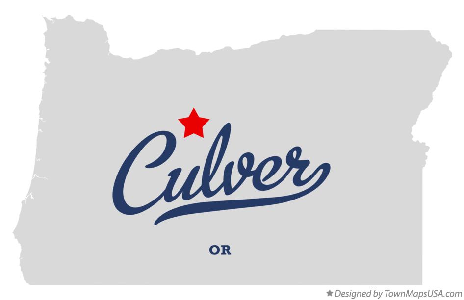 Map of Culver Oregon OR