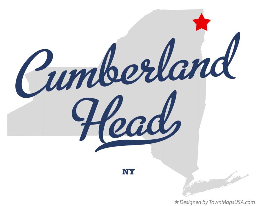 Map of Cumberland Head New York NY