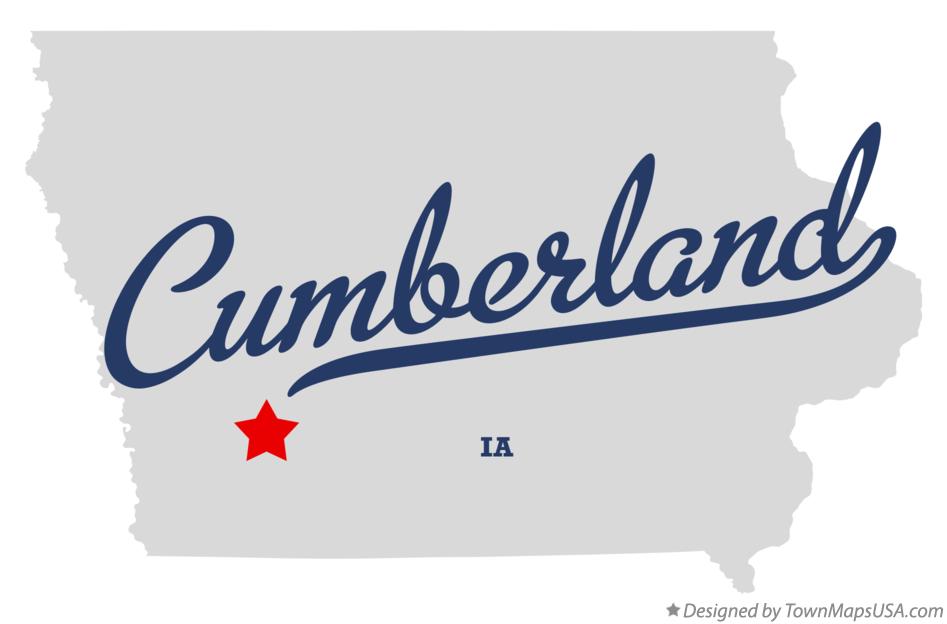 Map of Cumberland Iowa IA