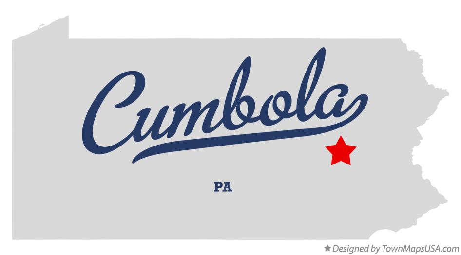 Map of Cumbola Pennsylvania PA