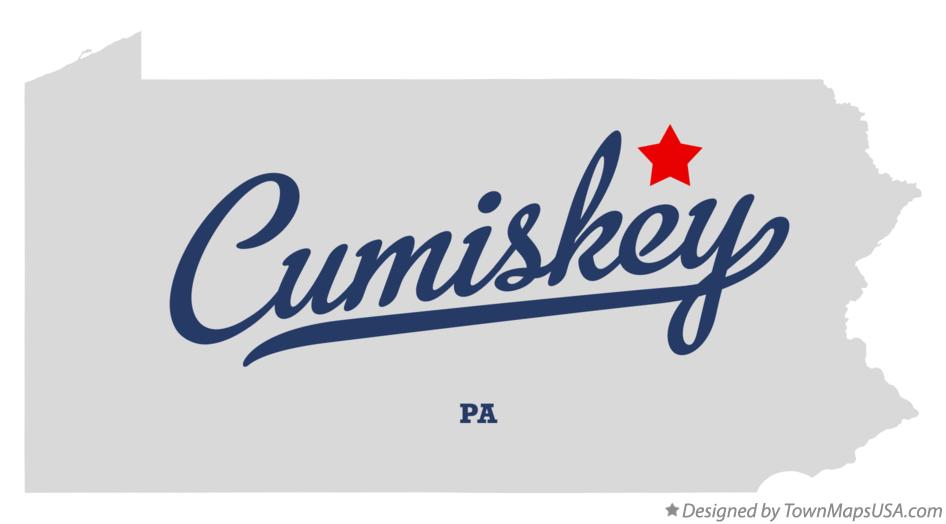 Map of Cumiskey Pennsylvania PA
