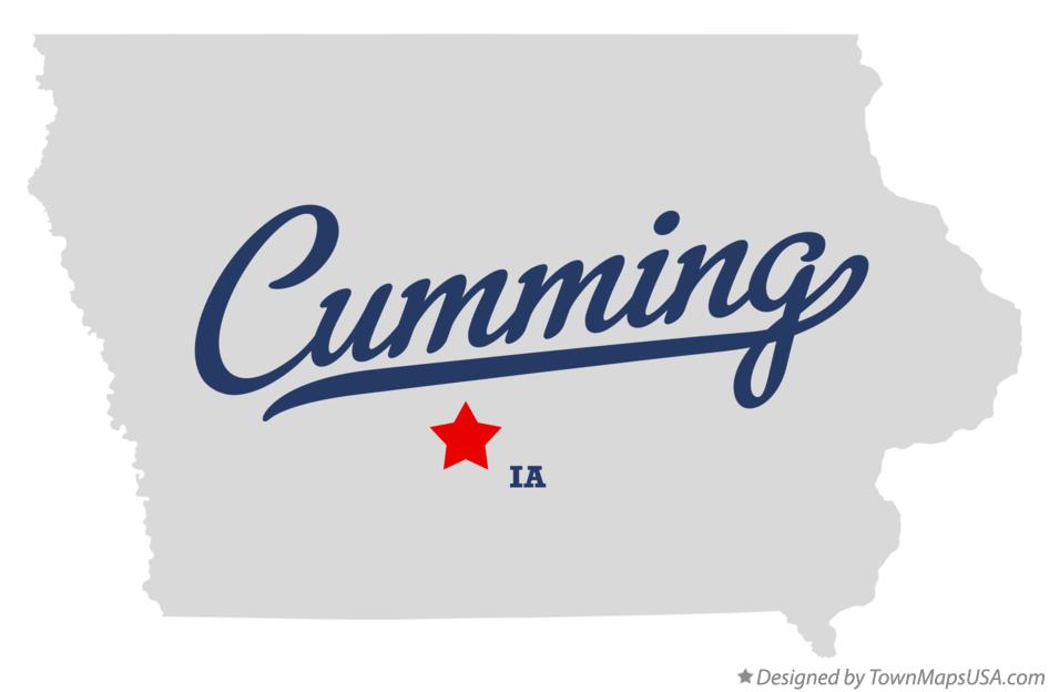 Map of Cumming Iowa IA