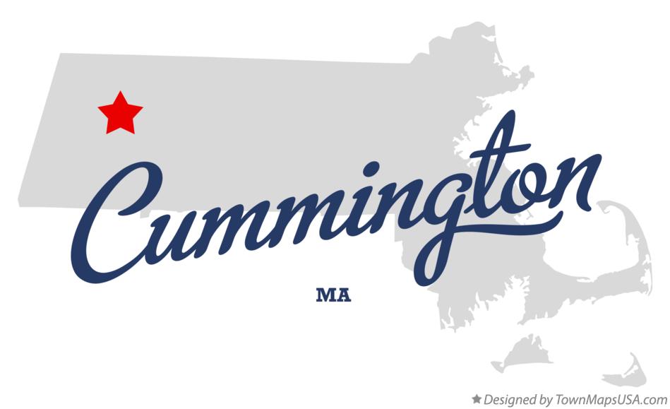 Map of Cummington Massachusetts MA