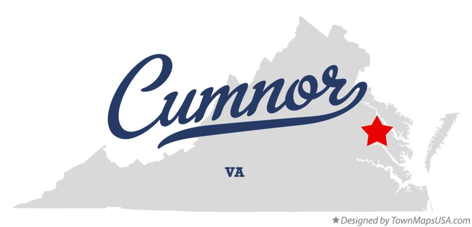Map of Cumnor Virginia VA