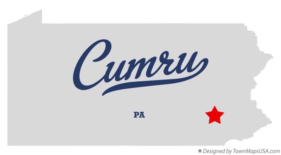 Map of Cumru Pennsylvania PA