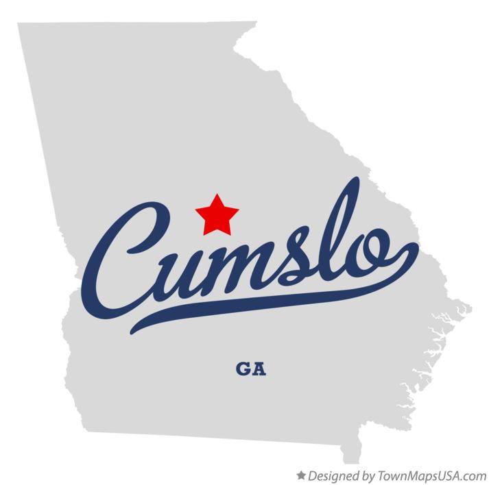 Map of Cumslo Georgia GA