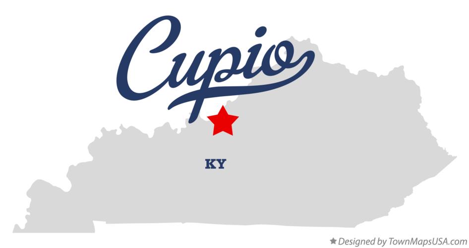 Map of Cupio Kentucky KY