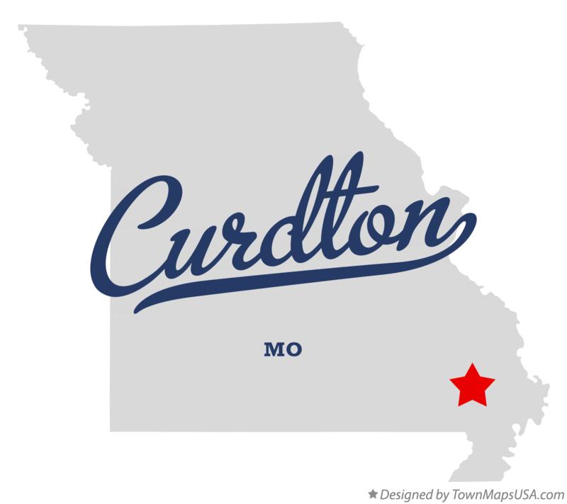 Map of Curdton Missouri MO