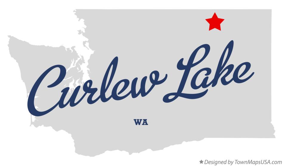 Map of Curlew Lake Washington WA