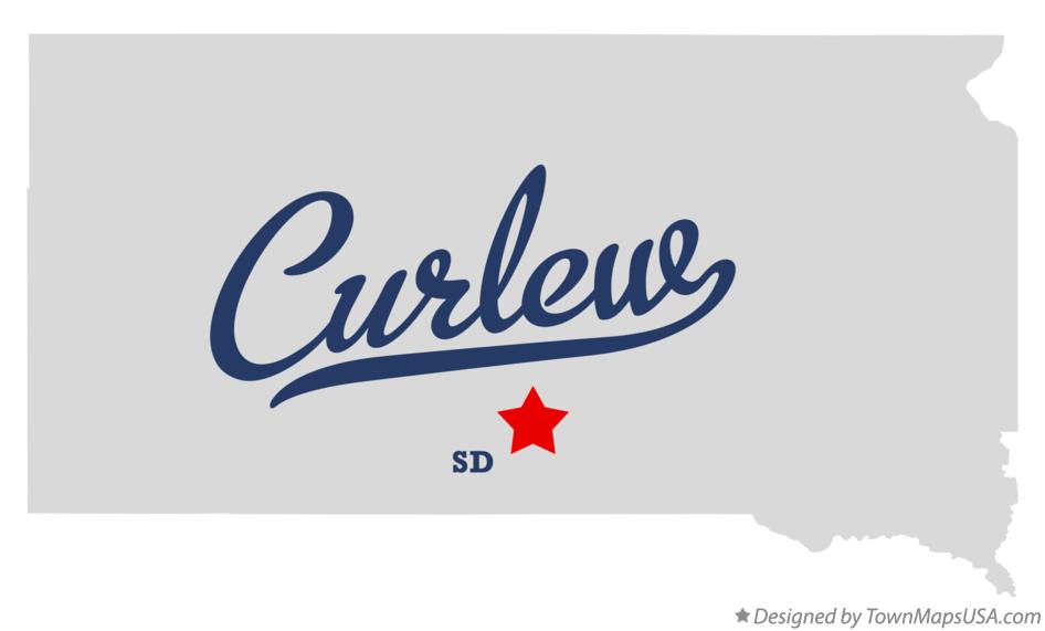 Map of Curlew South Dakota SD