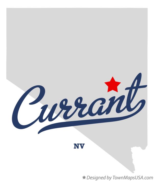 Map of Currant Nevada NV