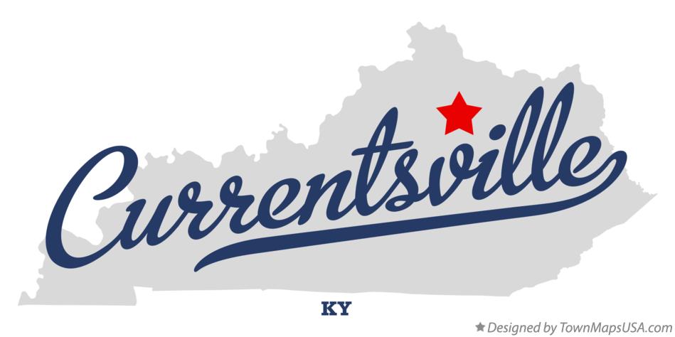 Map of Currentsville Kentucky KY