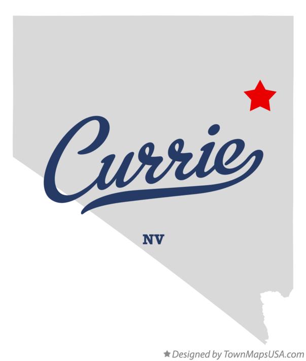 Map of Currie Nevada NV