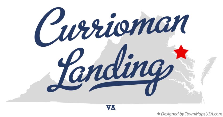 Map of Currioman Landing Virginia VA