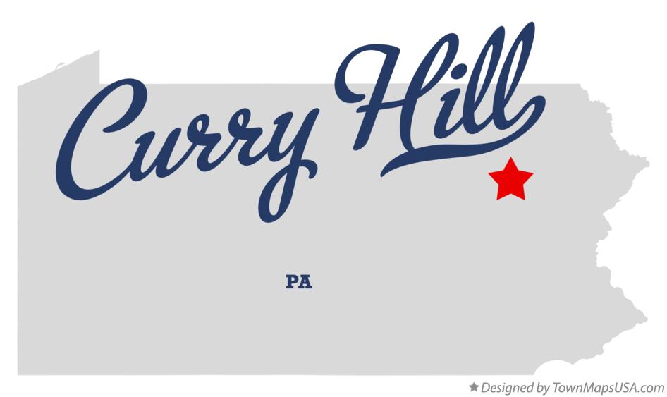 Map of Curry Hill Pennsylvania PA